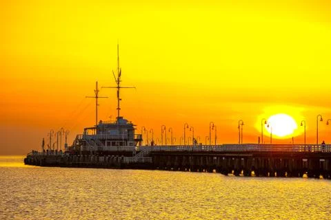 Pier in Sopot Stock Photos