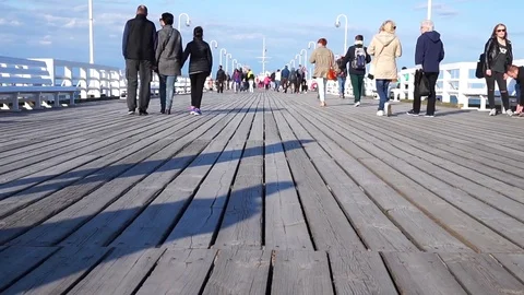 Pier In Sopot, Poland Stock Footage 75933971