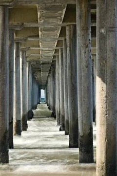 Pier structure Stock Photos