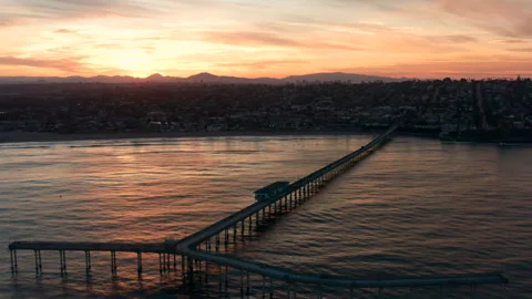 Pier Sunrise Stock Footage 247585190