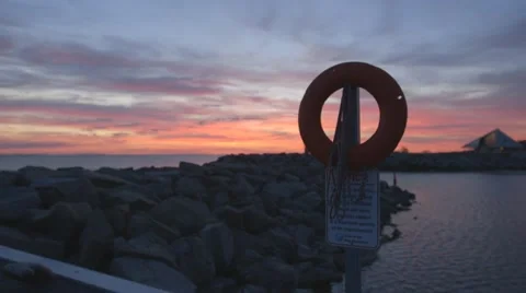 Pier sunrise timelapse Vídeo Stock 55671394