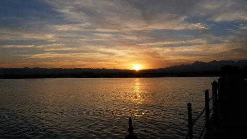 Pier at sunset Stock Footage 89658464