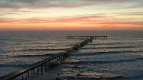 Pier Sunset Stock Footage 247588238