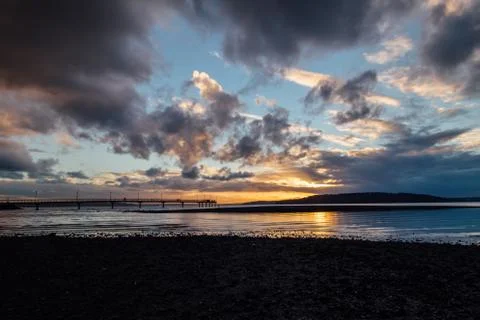 Pier Sunset Stock Photos