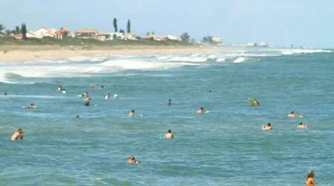 Pier Surf 3 Stock Footage 611206