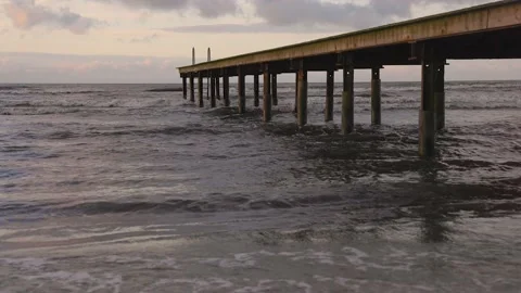 Pier on the Swedish coast Stock Footage 169748231