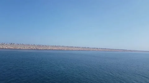 Pier of tetrapod Stock Footage 150733582