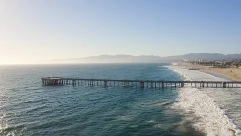 Pier in Venice Beach Stock Footage 95169855