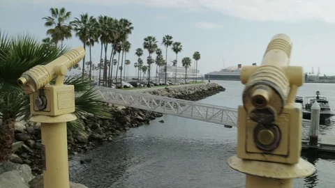 Pier viewpoint on the Long Beach 스톡 동영상 100156885