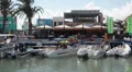 Pier in the village of Latchi for boarding of tourists on cruise ships. Cyprus HD Footage