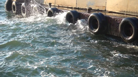 Pier Waves Stock Footage 106551129