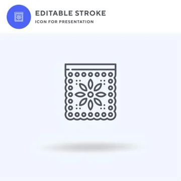 Pierced icon vector, filled flat sign, solid pictogram isolated on white, logo Stock Illustration