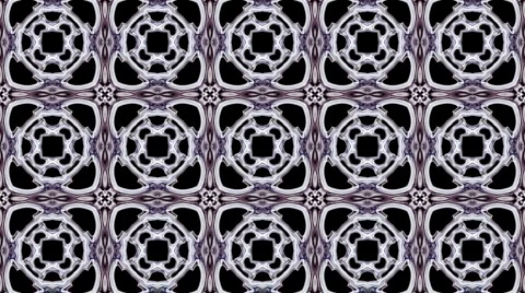 Pierced metal flower lotus pattern floortiles persian halo stage background. Stock Footage 996101