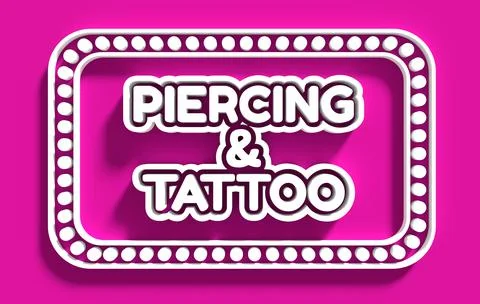 Piercing and tattoo Stock Illustration