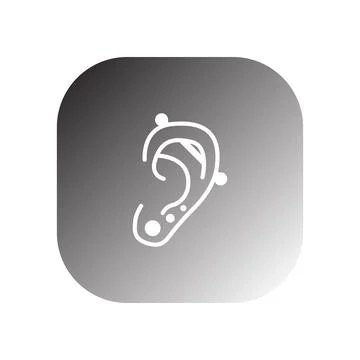 Piercing icon vector Stock Illustration