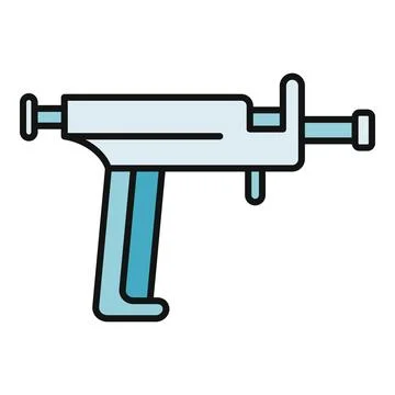 Piercing instrument tool for ear body piercing icon Stock Illustration