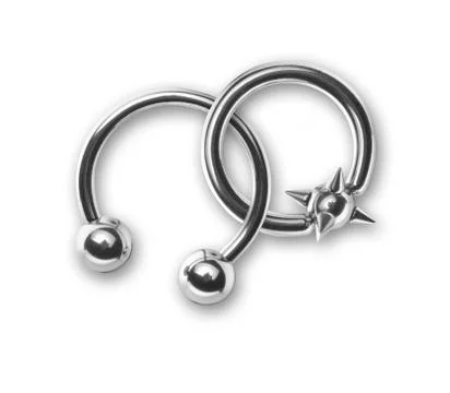 Piercing isolated on white background Stock Photos