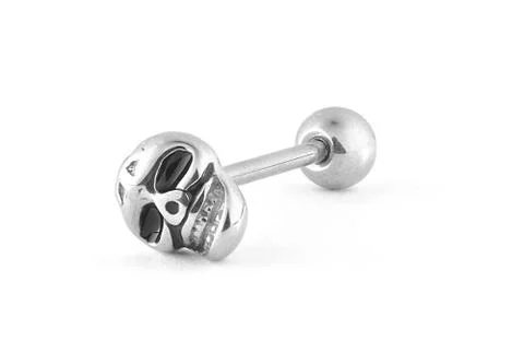 Piercing isolated on white background Stock Photos