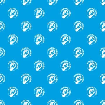 Piercing pattern seamless blue Stock Illustration