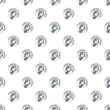 Piercing pattern vector seamless Stock Illustration