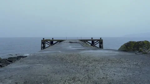 Pierside at the sea Stock Footage 133577656