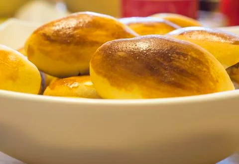 Pies with cabbage 스톡 사진