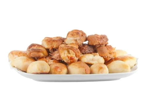 Pies with cabbage Stock Photos