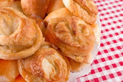 Pies with cabbage Stock Photos
