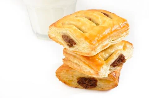 Pies with meat Stock Photos
