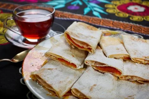 Pies on the table. 写真素材