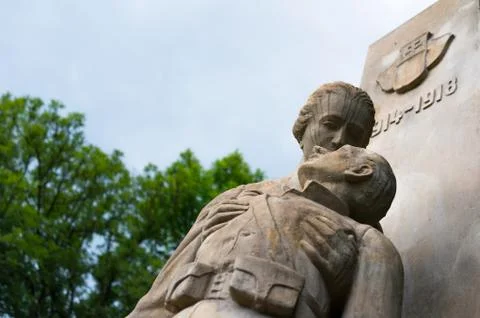 Pieta from first world war Stock Photos
