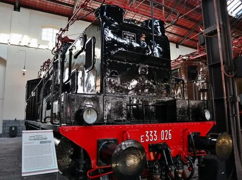 Pietrarsa - Electric locomotive E333.026 from 1923 Stock Photos