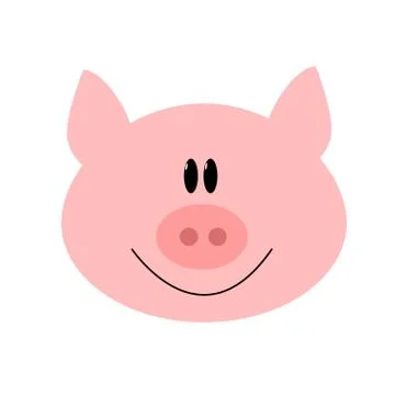 Pig cartoon vector Stock Illustration