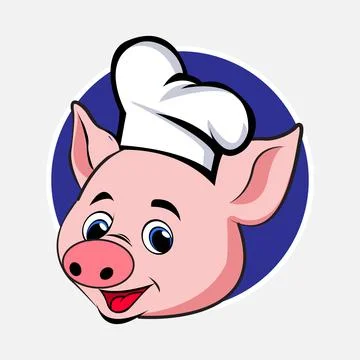 Pig chef Vector image Stock Illustration