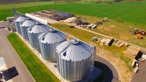Pig farm from above. Stock Footage 106937069