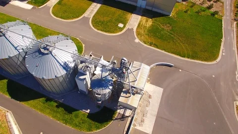 Pig farm from above. Stock Footage 106939163