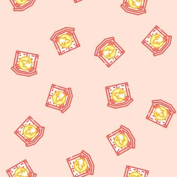 Pig farm vector seamless pattern Stock Illustration
