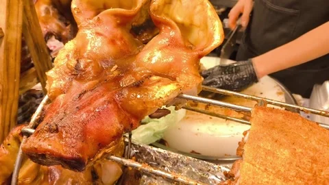 Pig head Stock Footage 321271466