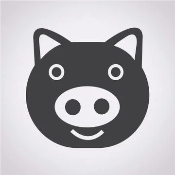 Pig Icon Stock Illustration