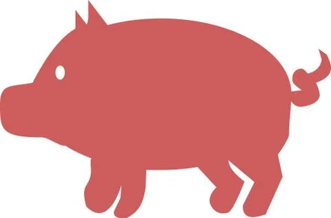 Pig icon Stock Illustration