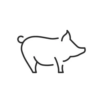 Pig Icon Stock Illustration