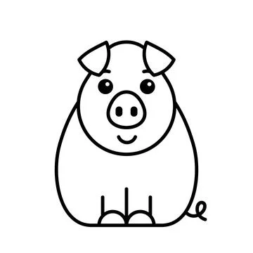 Pig icon Stock Illustration