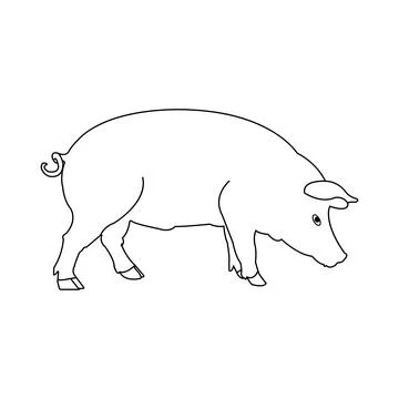 Pig icon vector Stock Illustration