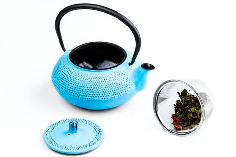 Pig-iron teapot Stock Photos