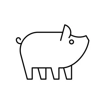 Pig Logo Stock Illustration