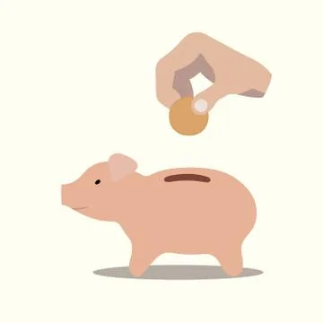 Pig moneybox Ilustración de archivo