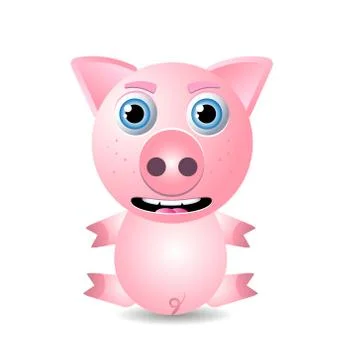 Pig or piglet Stock Illustration