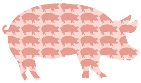 Pig Pork Pattern Stock Illustration