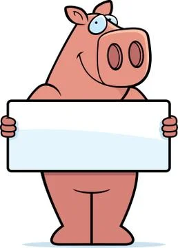 Pig Sign Stock Illustration