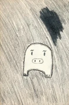 Pig sketch Stock Photos